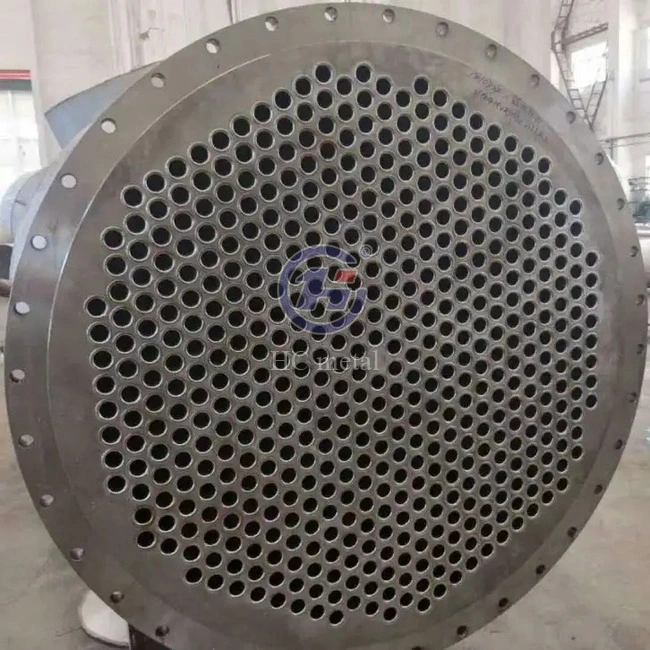 Titanium Tube Sheet with Explosion Bonded Cladding