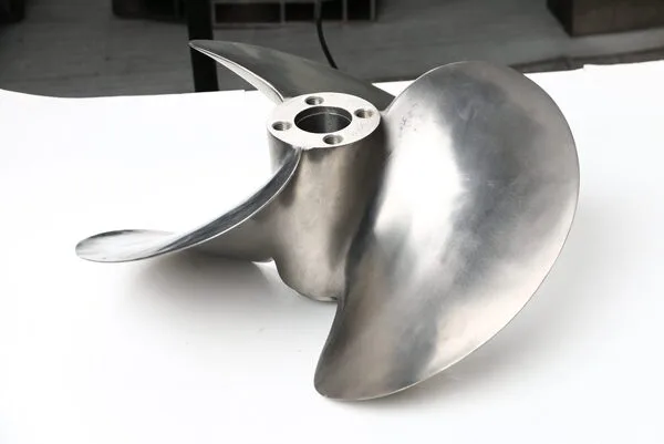 CNC machined titanium propeller