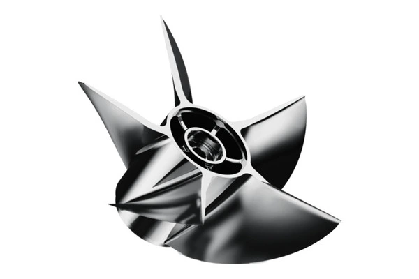 CNC machined titanium propeller