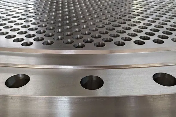 Titanium tube plate for power plant applications Titanium tube plate for power plant applications