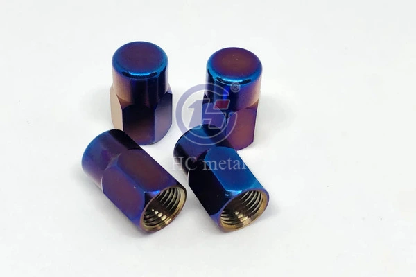 CNC Machined Titanium Valve Caps CNC Machined Titanium Valve Caps