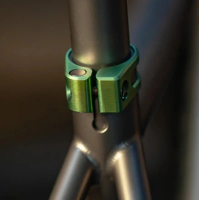 Gravel Bike Titanium Seatpost Clamp