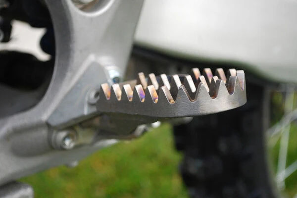 Titanium footpeg application Titanium footpeg application
