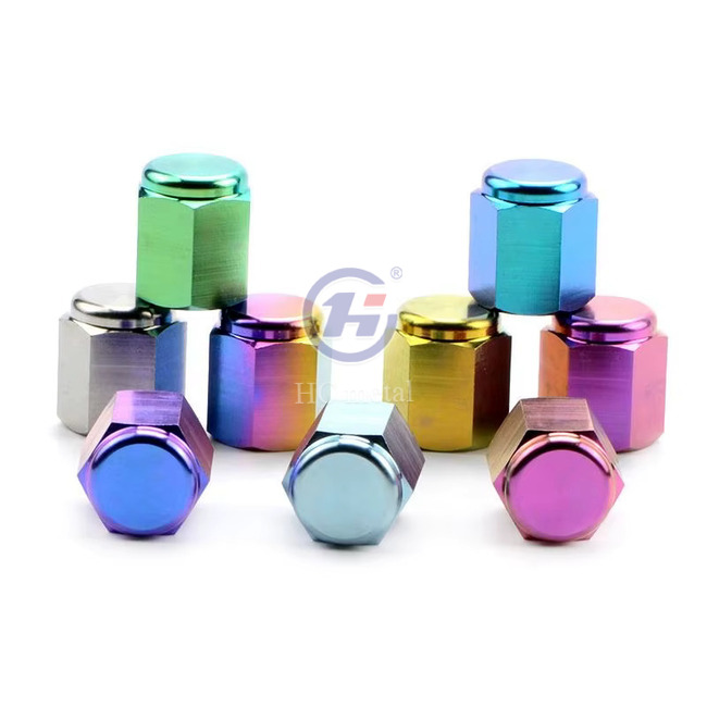 Lightweight Titanium Valve Caps